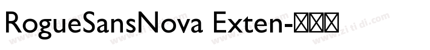 RogueSansNova Exten字体转换